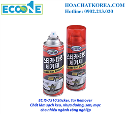 EC IS-7510 Sticker, Tar Remover Chất làm sạch keo, nhựa đường, sơn, mực hiệu quả cho nhiều ngành côn